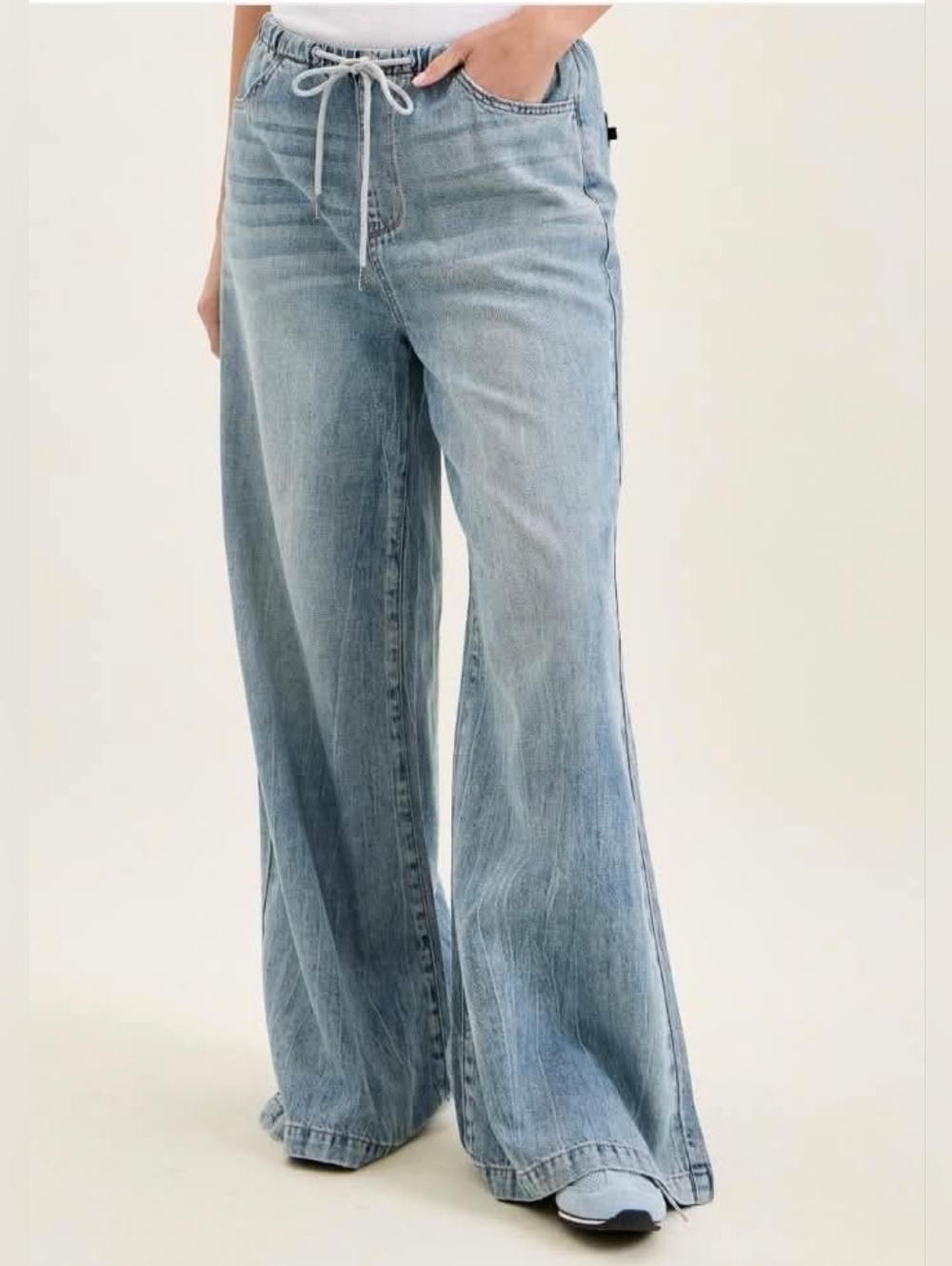 Judy Blue Light Blue Wide Leg Palazzo Jeans